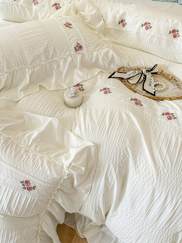 Cottage Lace Seersucker Bedding Set original reference image 23