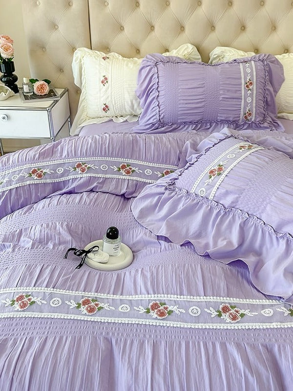 Cottage Lace Seersucker Bedding Set original reference image 25