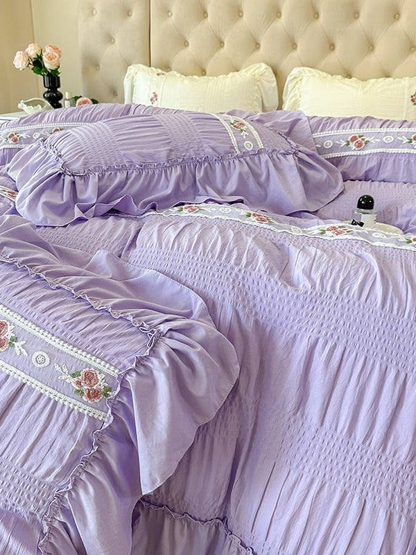 Cottage Lace Seersucker Bedding Set original reference image 29