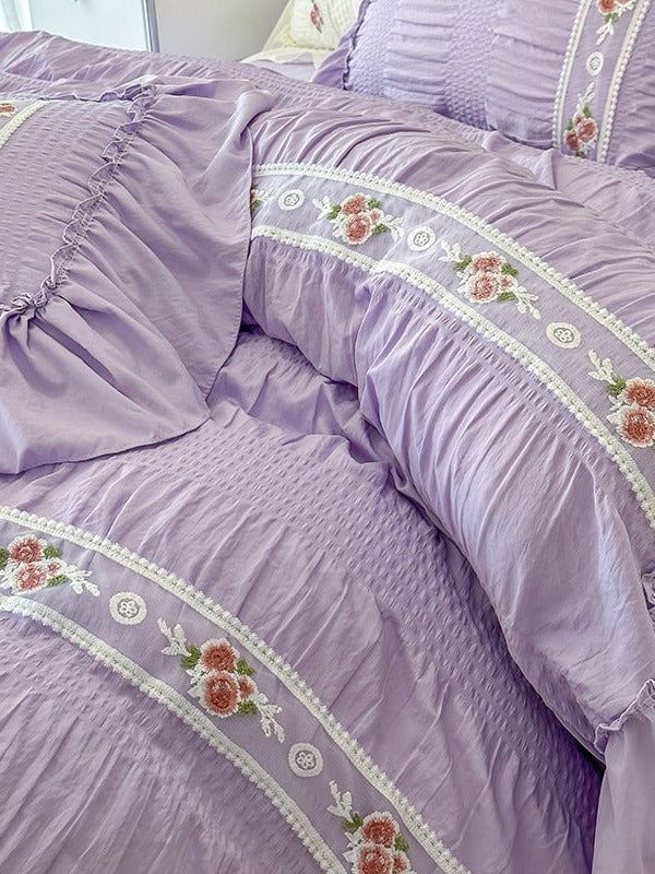 Cottage Lace Seersucker Bedding Set original reference image 30
