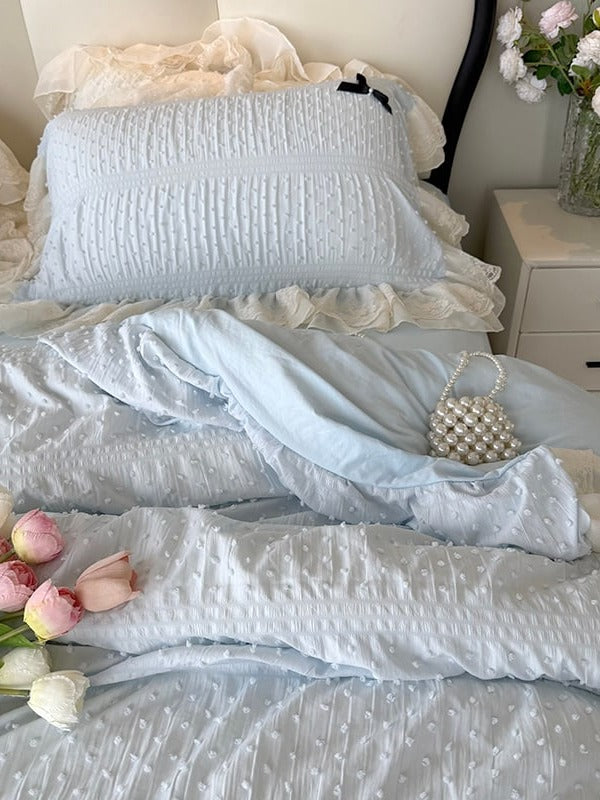 Dainty Bow Seersucker Bedding Set original reference image 3