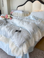 Dainty Bow Seersucker Bedding Set original reference image 5