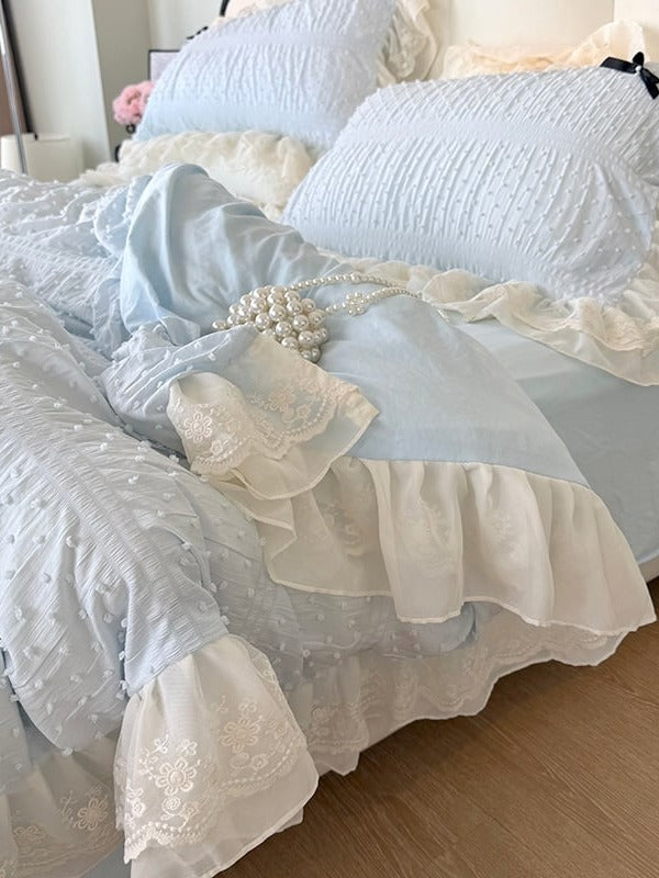 Dainty Bow Seersucker Bedding Set original reference image 8