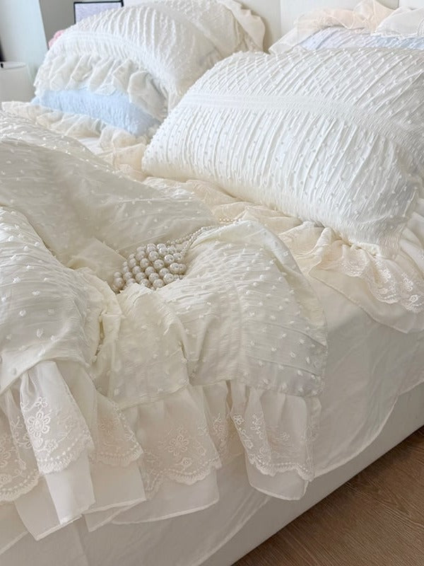 Dainty Bow Seersucker Bedding Set original reference image 11