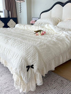 Dainty Bow Seersucker Bedding Set original reference image 12