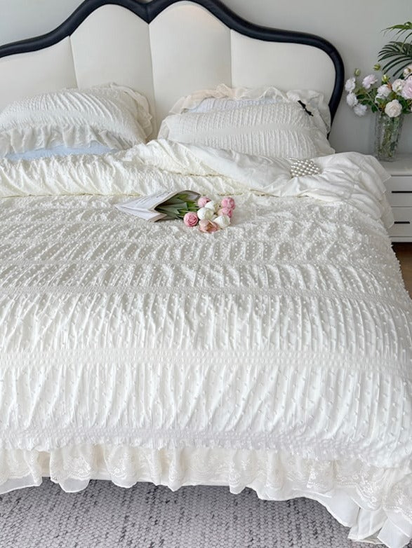 Dainty Bow Seersucker Bedding Set original reference image 13