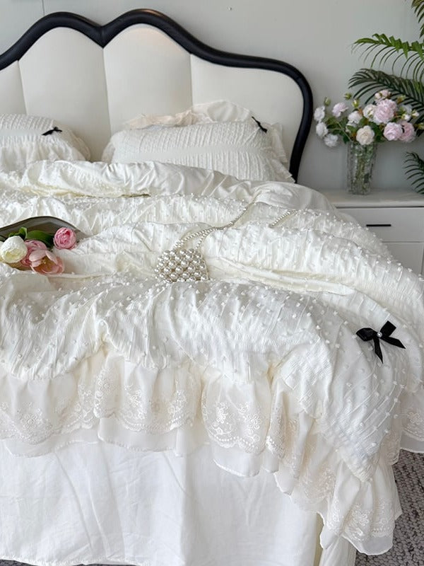 Dainty Bow Seersucker Bedding Set original reference image 14