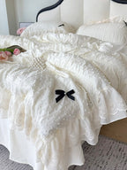 Dainty Bow Seersucker Bedding Set original reference image 15