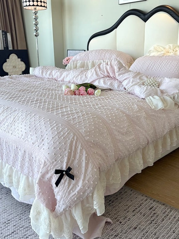 Dainty Bow Seersucker Bedding Set original reference image 18