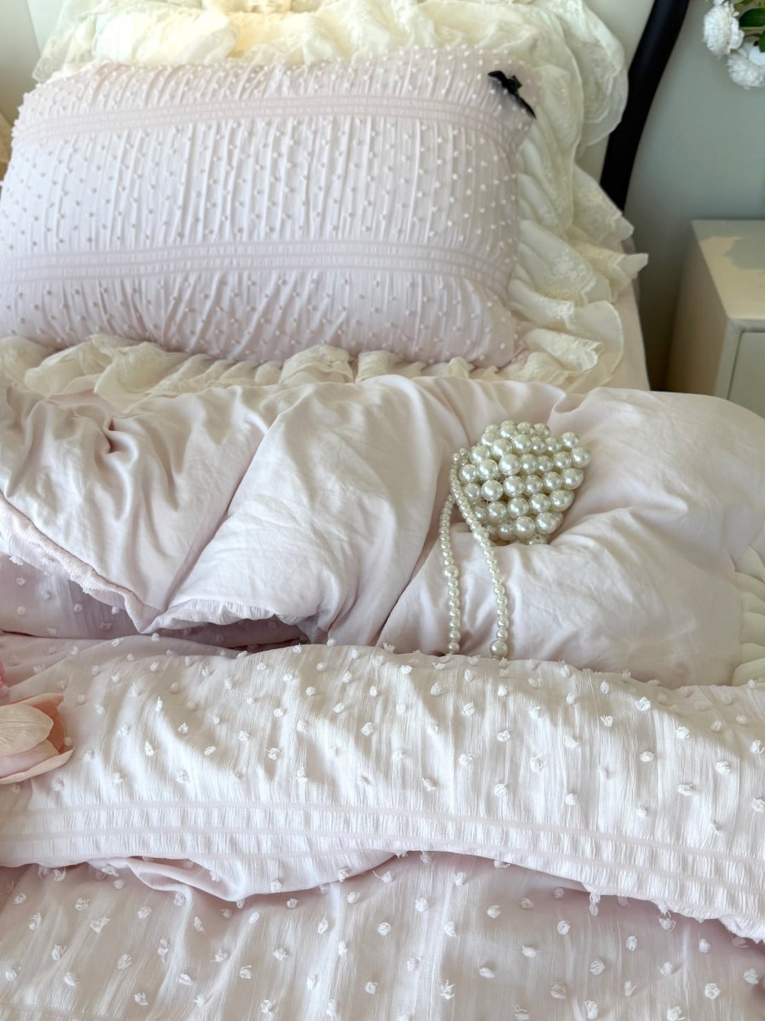 Dainty Bow Seersucker Bedding Set original reference image 20