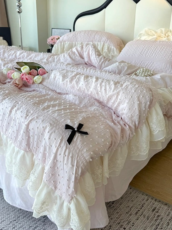 Dainty Bow Seersucker Bedding Set original reference image 21