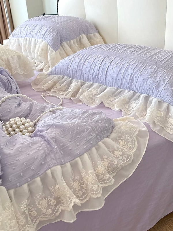 Dainty Bow Seersucker Bedding Set original reference image 25