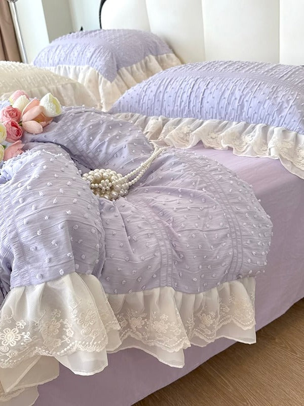 Dainty Bow Seersucker Bedding Set original reference image 26