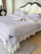 Dainty Bow Seersucker Bedding Set original reference image 28