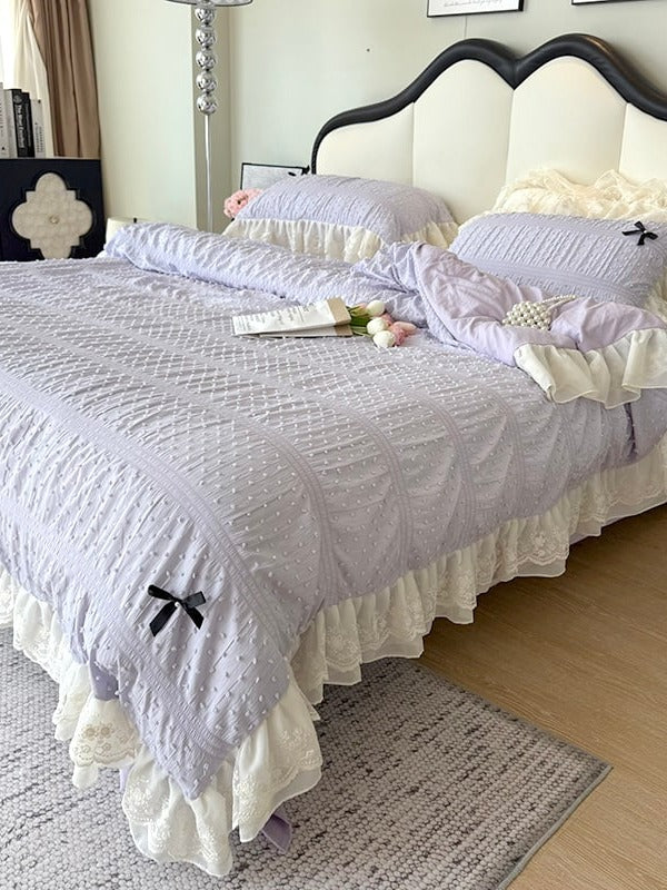 Dainty Bow Seersucker Bedding Set original reference image 28