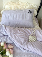 Dainty Bow Seersucker Bedding Set original reference image 30