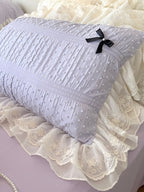Dainty Bow Seersucker Bedding Set original reference image 31