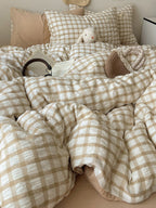 Everyday Plaid Seersucker Bedding Set original reference image 2