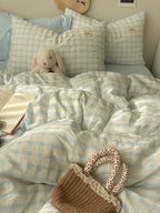 Everyday Plaid Seersucker Bedding Set original reference image 8