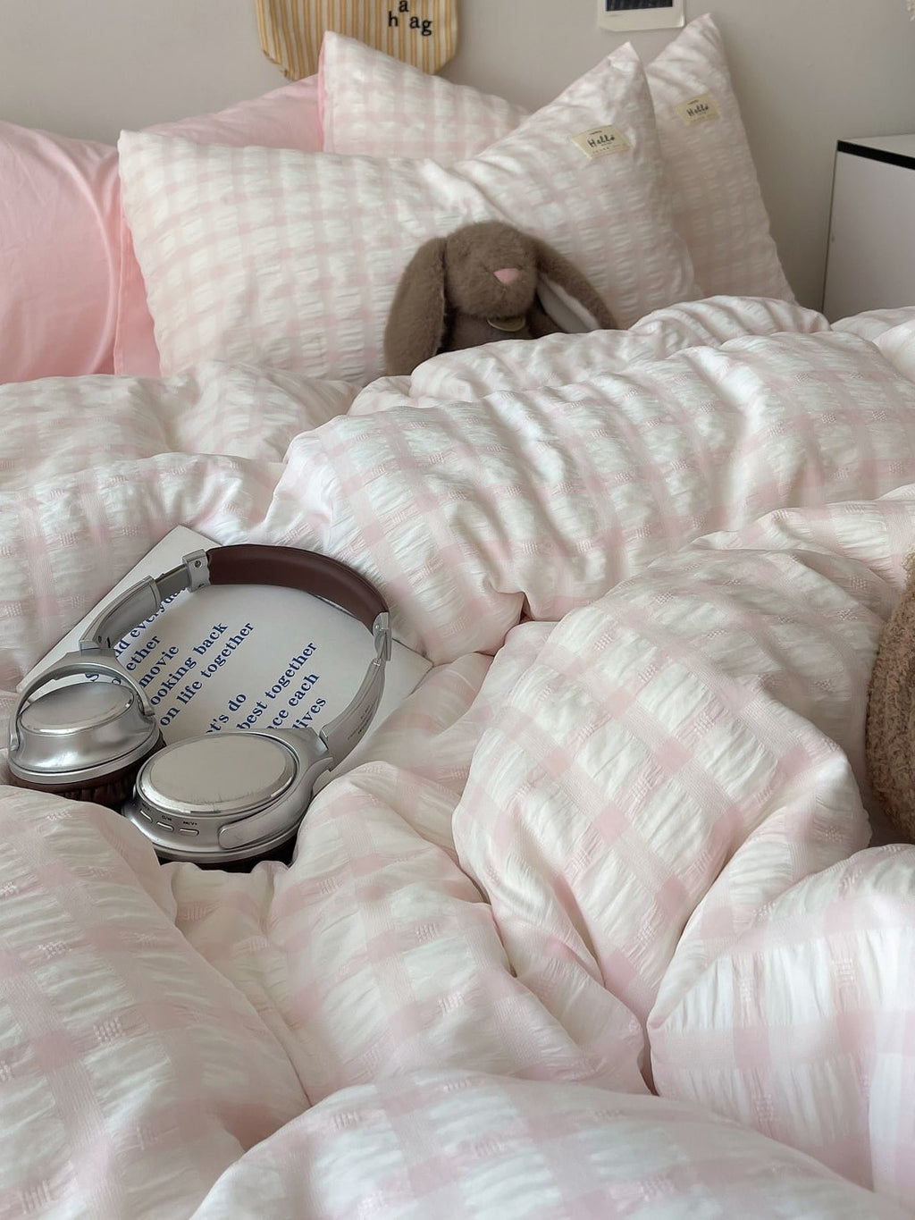 Everyday Plaid Seersucker Bedding Set original reference image 15