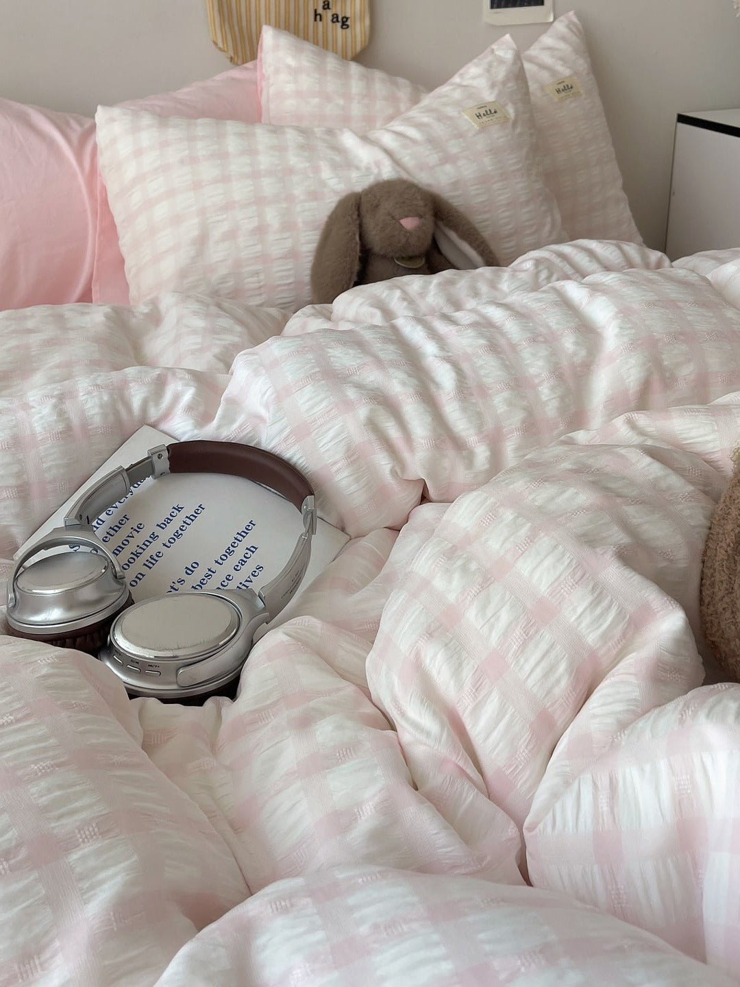 Everyday Plaid Seersucker Bedding Set original reference image 15