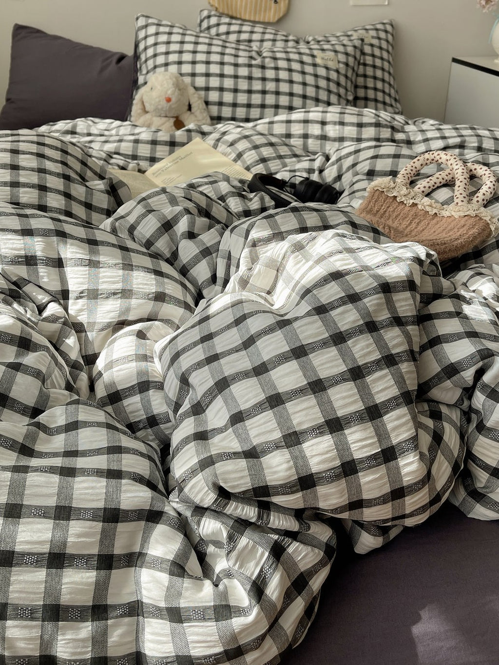Everyday Plaid Seersucker Bedding Set original reference image 20