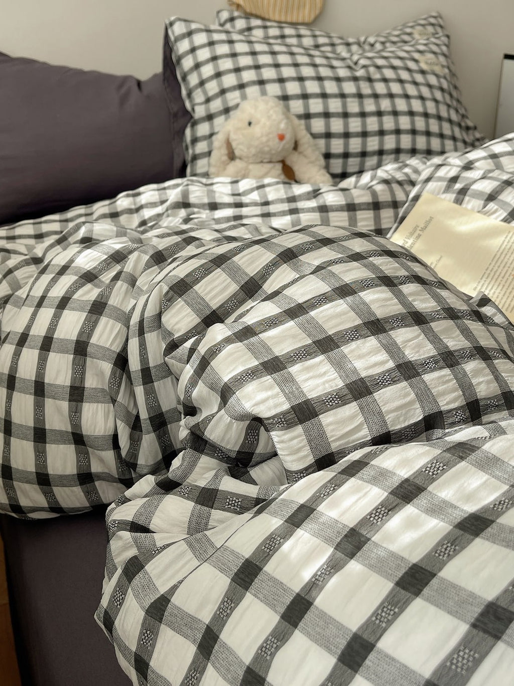 Everyday Plaid Seersucker Bedding Set original reference image 22
