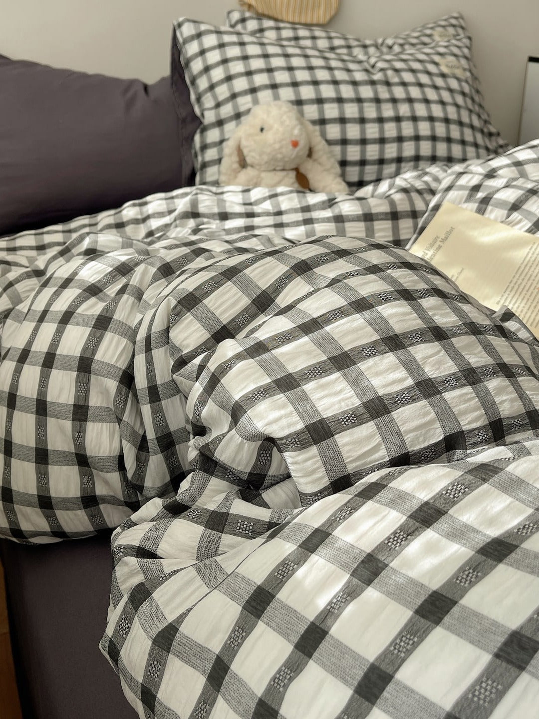 Everyday Plaid Seersucker Bedding Set original reference image 22