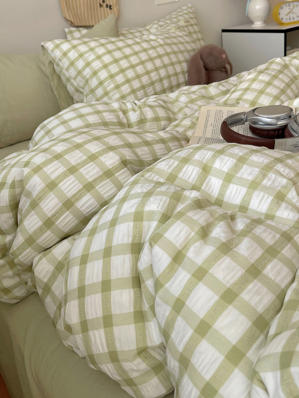 Everyday Plaid Seersucker Bedding Set original reference image 26