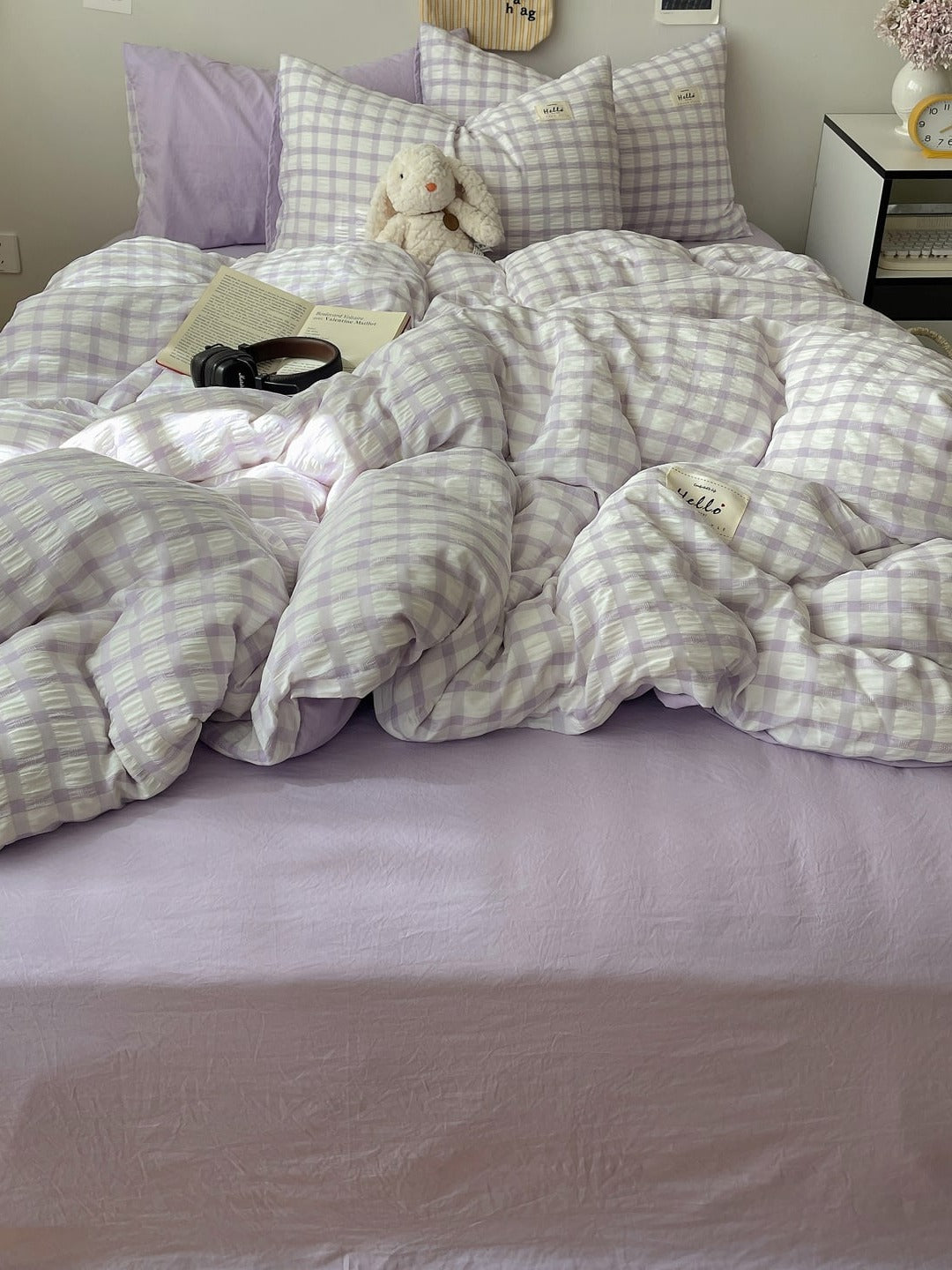 Everyday Plaid Seersucker Bedding Set original reference image 31