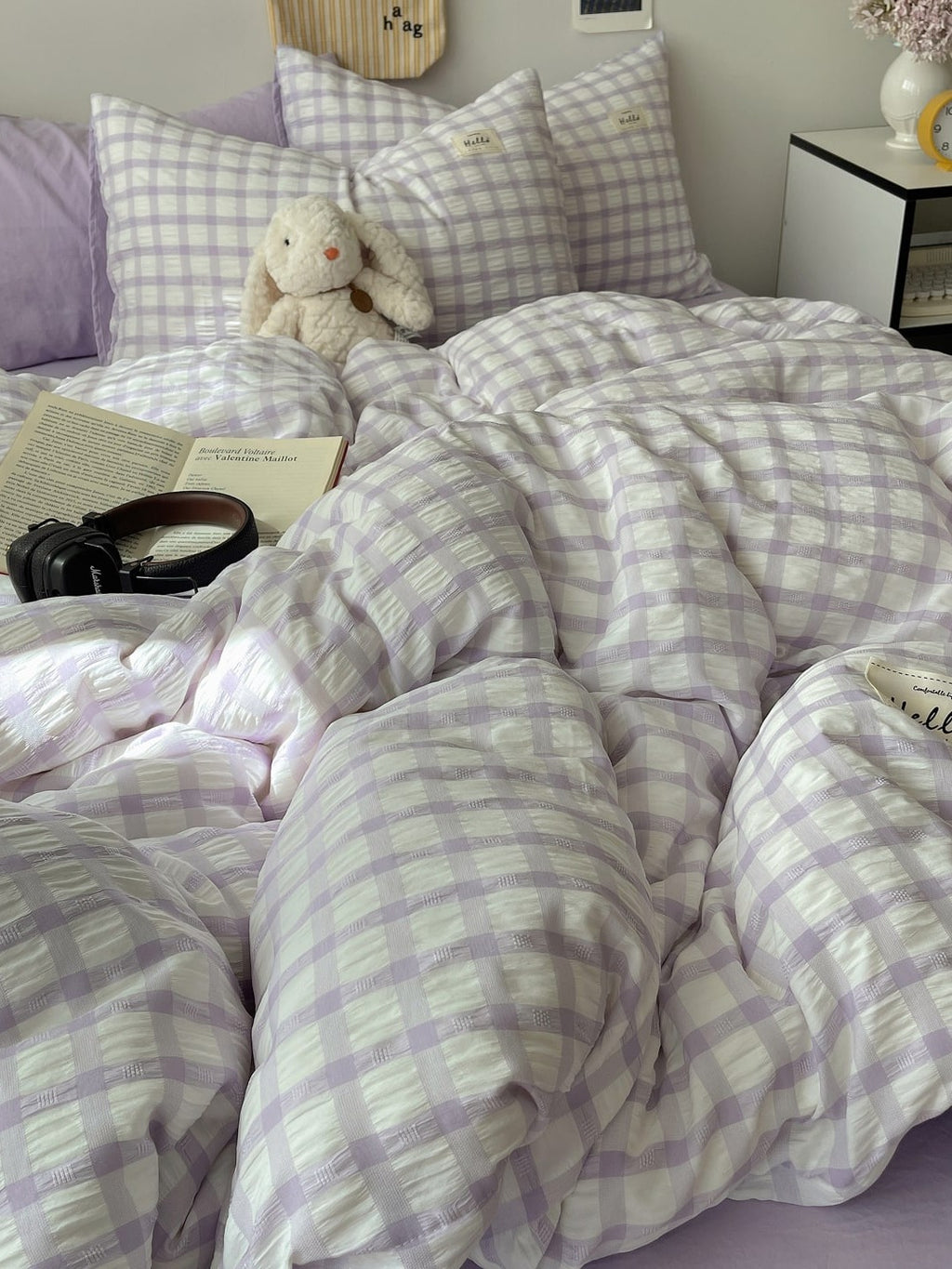 Everyday Plaid Seersucker Bedding Set original reference image 32