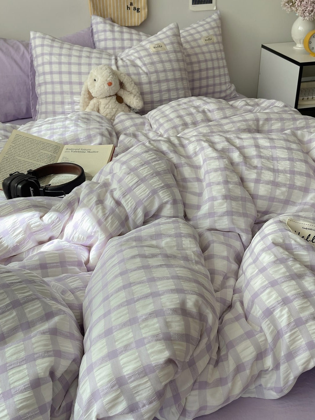 Everyday Plaid Seersucker Bedding Set original reference image 32