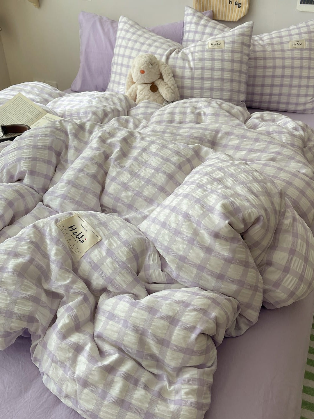 Everyday Plaid Seersucker Bedding Set original reference image 34