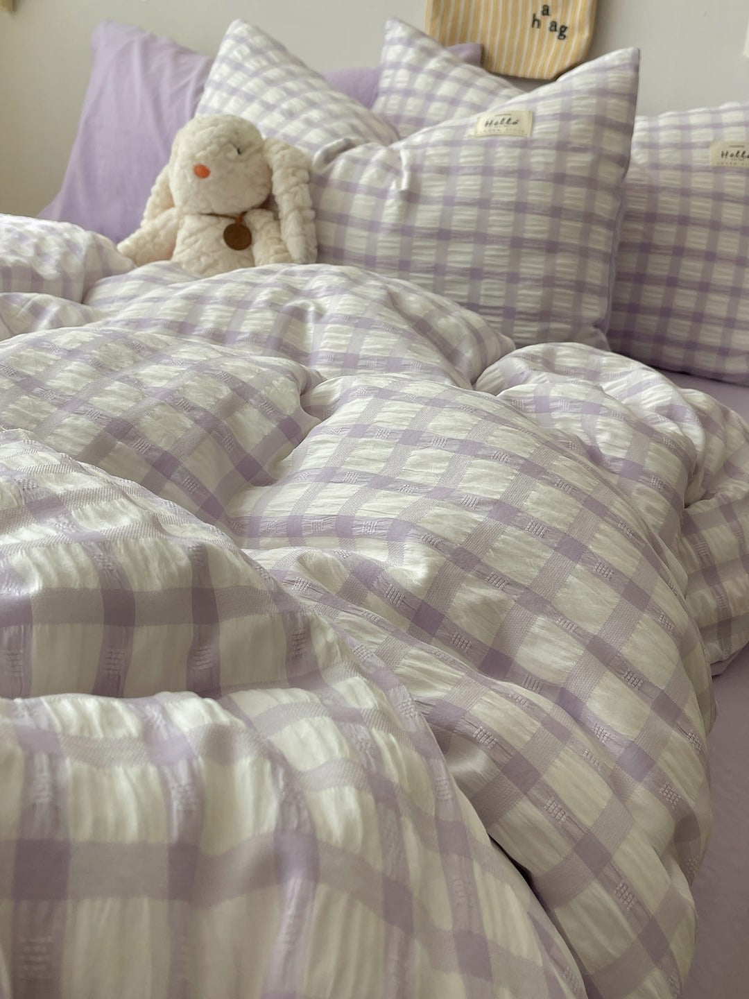 Everyday Plaid Seersucker Bedding Set original reference image 35