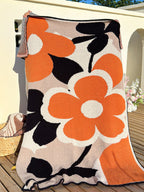 Floral Knit Plush Throw Blanket original reference image 5
