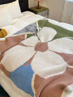 Floral Knit Plush Throw Blanket original reference image 7