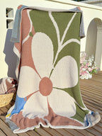 Floral Knit Plush Throw Blanket original reference image 11