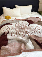 Floral Knit Plush Throw Blanket original reference image 13