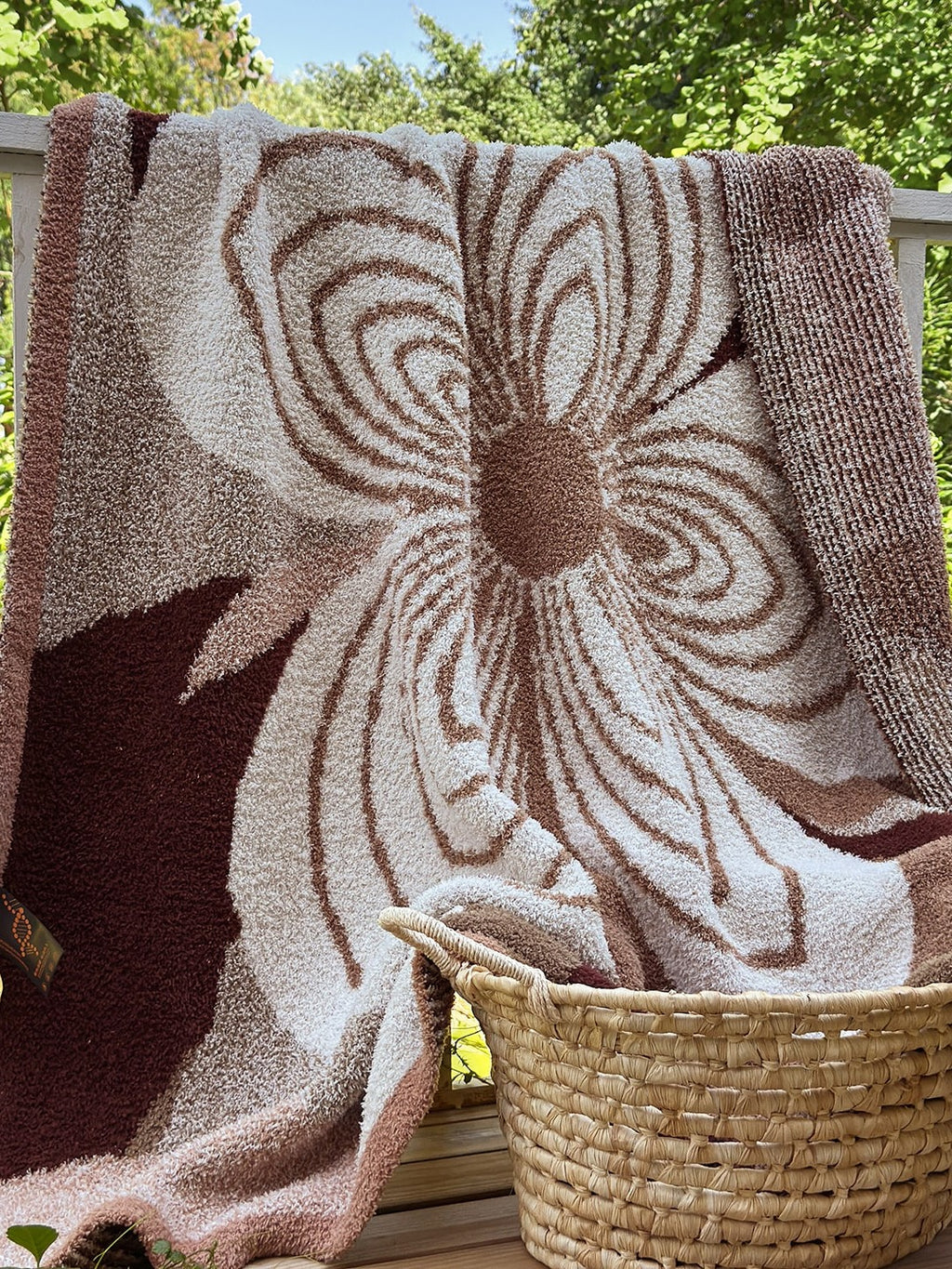 Floral Knit Plush Throw Blanket original reference image 17
