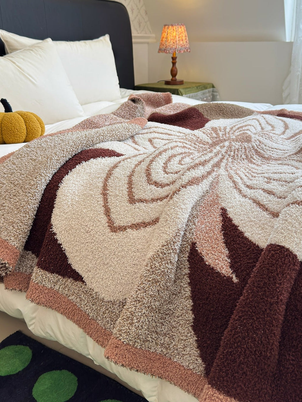 Floral Knit Plush Throw Blanket original reference image 18