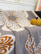 Floral Knit Plush Throw Blanket original reference image 21