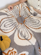 Floral Knit Plush Throw Blanket original reference image 22