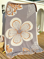 Floral Knit Plush Throw Blanket original reference image 23