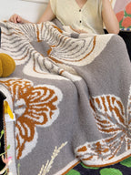 Floral Knit Plush Throw Blanket original reference image 24