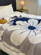 Floral Knit Plush Throw Blanket original reference image 36