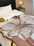 Floral Knit Plush Throw Blanket original reference image 37