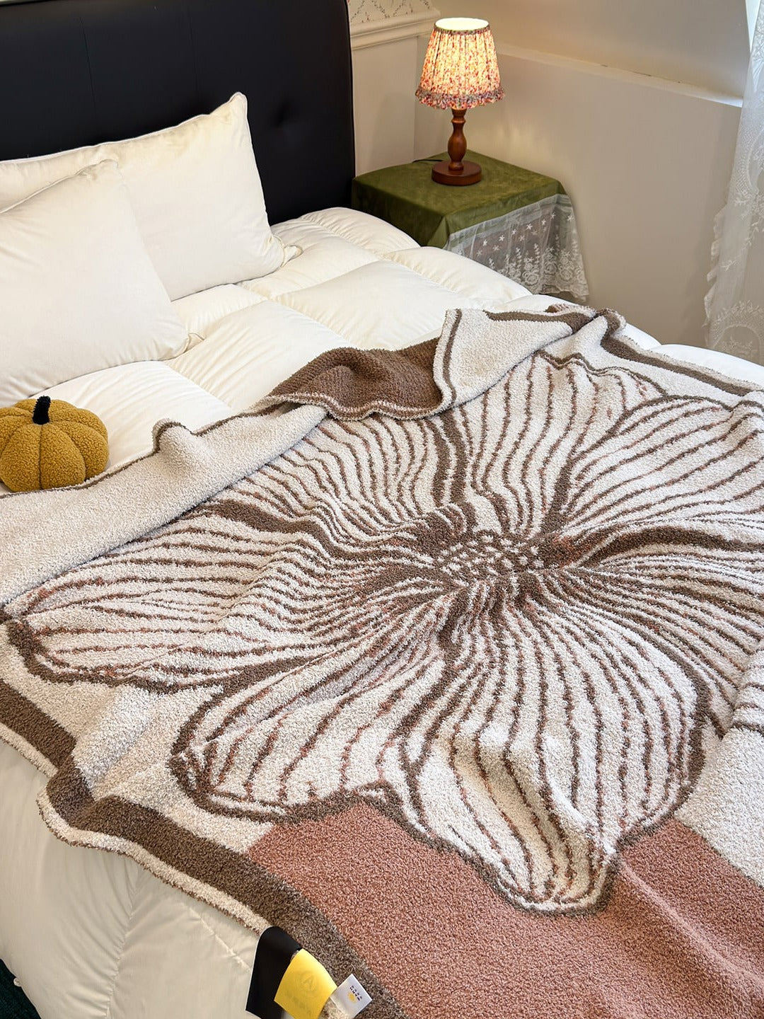 Floral Knit Plush Throw Blanket original reference image 37