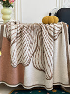 Floral Knit Plush Throw Blanket original reference image 38