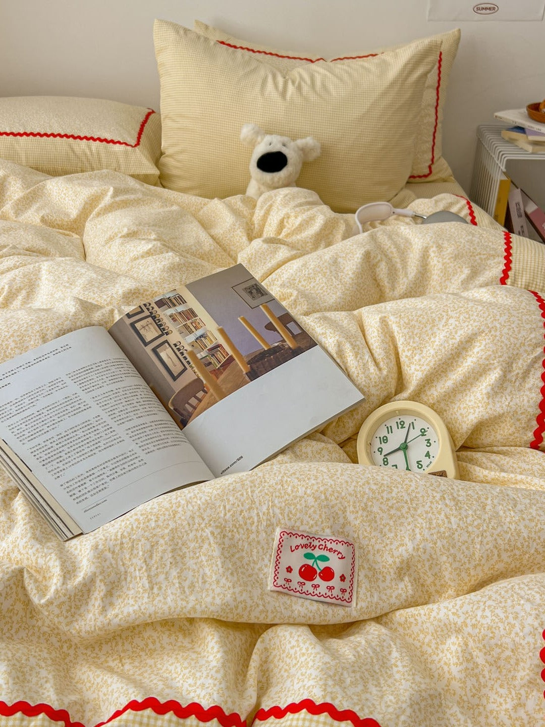 Garden Panel Patchwork Bedding Set original reference image 3