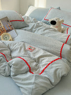 Garden Panel Patchwork Bedding Set original reference image 11